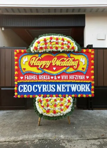 Papan Bunga Pernikahan bondowoso