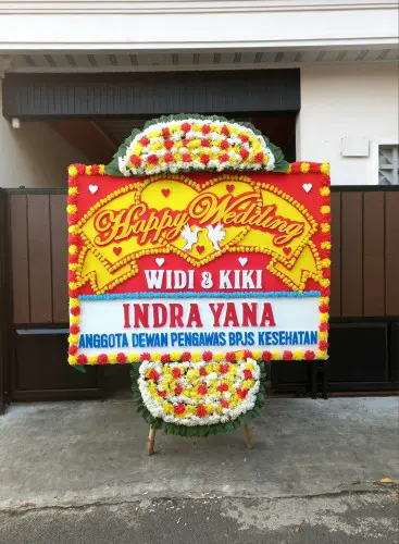 Papan Bunga Pernikahan bondowoso